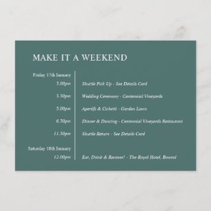 V6 Waterverf verlaat ChloeNick #466D69 gebeurtenis Informatiekaartje