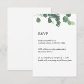 V7 Aquarel verlaat ChloeNick RSVP Informatiekaartje (Voorkant / Achterkant)