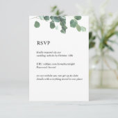 V7 Aquarel verlaat ChloeNick RSVP Informatiekaartje (Staand voorkant)