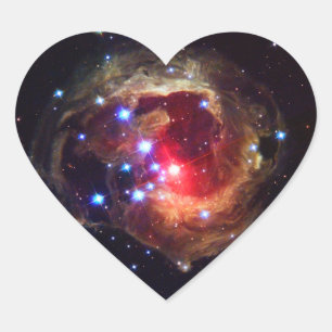 V838 Monocerotis Star (Hubble Telescope) Hart Sticker