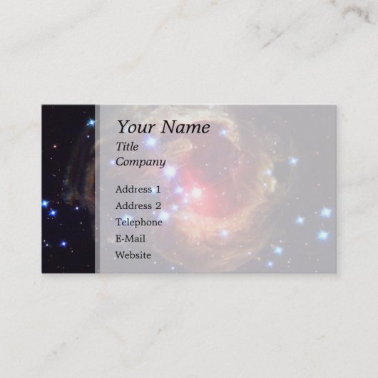 V838 Monocerotis Star (Hubble Telescope) Visitekaartje (Voorkant)