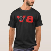 V8 Car Tuning Engine Workshop T-shirt (Voorkant)