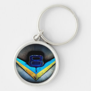 V8 Emblem Art Sleutelhanger