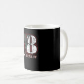 V8 Engine Shirt Auto Displacement You Can Hear It Koffiemok (Voorkant rechts)