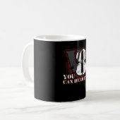 V8 Engine Shirt Auto Displacement You Can Hear It Koffiemok (Voorkant links)