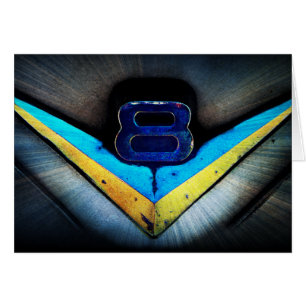 V8 Hotrod Hood Emblem