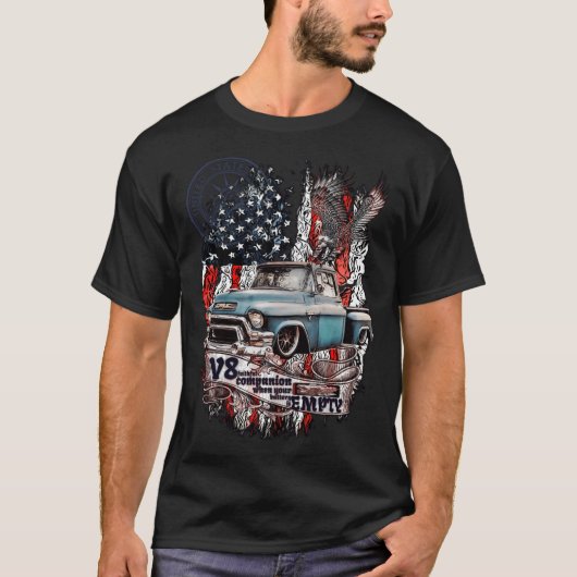 V8 Legendary Pickup GMC 100 American Grappig gif T-shirt (Voorkant)