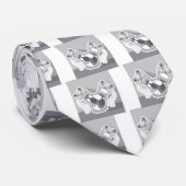 V8-motordwarsdoorsnede vector stropdas (Opgerold)