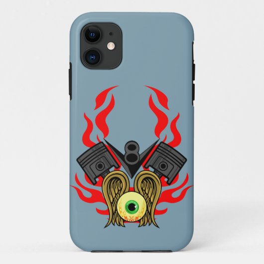 V8 Zuigerkoppen die oog vliegen Case-Mate iPhone Case (Achterkant)
