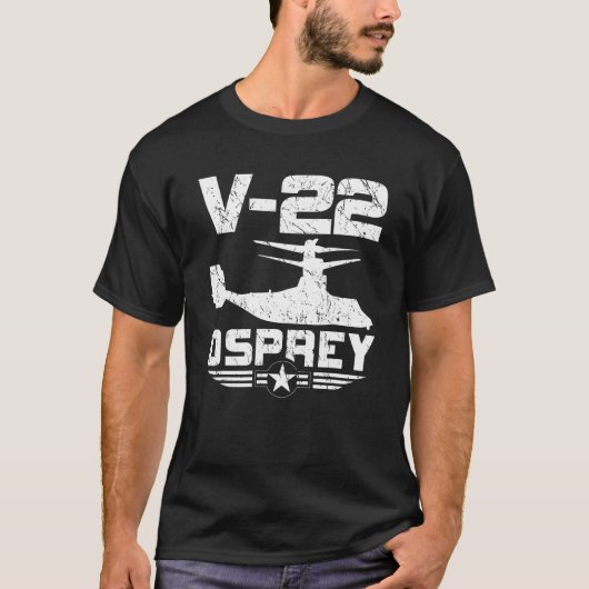V 22 Mv 22 Cmv 22b Militaire Tiltrotor Osprey Svto T-shirt (Voorkant)
