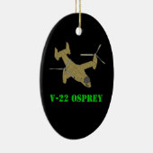V-22 Osprey Plane Vliegtuig Art Design Keramisch Ornament (Rechts)