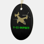 V-22 Osprey Plane Vliegtuig Art Design Keramisch Ornament (Links)