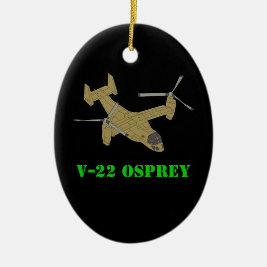 V-22 Osprey Plane Vliegtuig Art Design Keramisch Ornament (Voorkant)