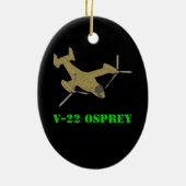 V-22 Osprey Plane Vliegtuig Art Design Keramisch Ornament (Achterkant)