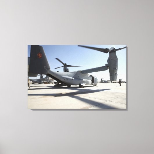V-22 Osprey tiltrotor vliegtuig 2 Canvas Afdruk (Voorkant)