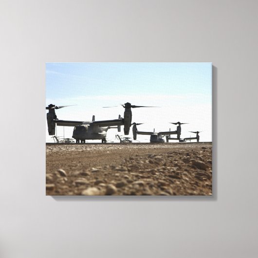 V-22 Osprey tiltrotor vliegtuig Canvas Afdruk (Voorkant)