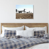 V-22 Osprey tiltrotor vliegtuig Canvas Afdruk (Insitu (Slaapkamer))