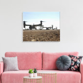 V-22 Osprey tiltrotor vliegtuig Canvas Afdruk (Insitu (Woonkamer))