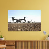 V-22 Osprey tiltrotor vliegtuig Canvas Afdruk (Insitu (Woonkamer))