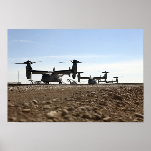 V-22 Osprey tiltrotor vliegtuig Poster (Voorkant)