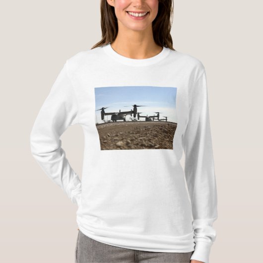 V-22 Osprey tiltrotor vliegtuig T-shirt (Voorkant)