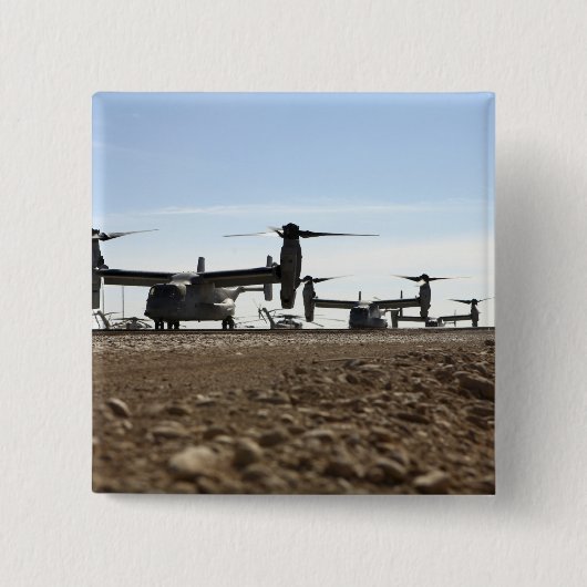V-22 Osprey tiltrotor vliegtuig Vierkante Button 5,1 Cm (Voorkant)