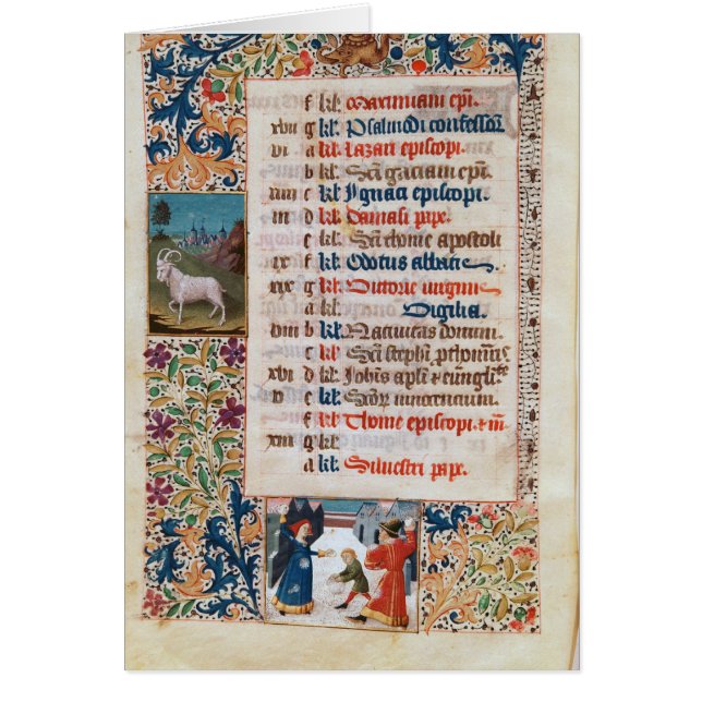 V.25-3 Fol.12v De maand december (Voorkant)