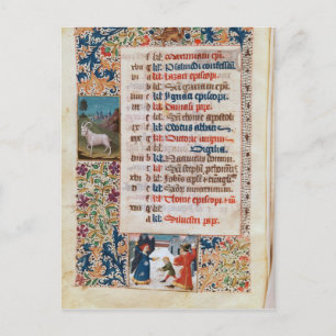V.25-3 Fol.12v De maand december Briefkaart