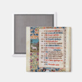 V.25-3 Fol.12v De maand december Magneet (Voorkant / Achterkant)