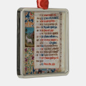 V.25-3 Fol.12v De maand december Metalen Ornament (Rechts)