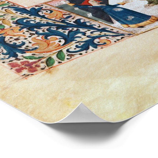 V.25-3 Fol.12v De maand december Poster (Hoek)