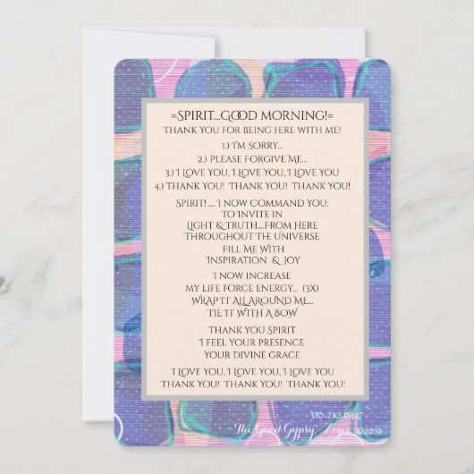 V.3 GOEDE MORNINGSPIRIT EN MIJN DROP AAN HEART+Joy Bedankkaart (Voorkant)