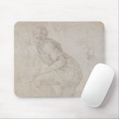V. 5211-75 Fawkener Recto Kneeling man Muismat (Met muis)