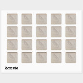 V. 5211-75 Fawkener Recto Kneeling man Vierkante Sticker (Vel)