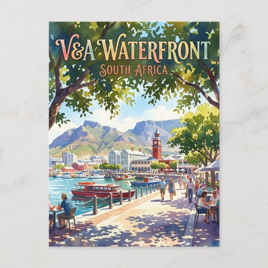 V&A Waterfront Zuid-Afrika Briefkaart (Voorkant)