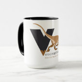 V-achtige Velociraptor-Mok Mok (Voorkant links)