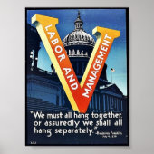 V Arbeid en beheer Poster (Voorkant)