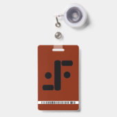 V-beveiligingsbadge Badge (Voorzijde met uittrekbare clip)