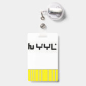 V-beveiligingsbadge Badge (Achterkant met uittrekbare clip)