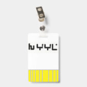 V-beveiligingsbadge Badge (Achterkant met clip)