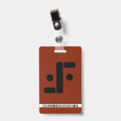 V-beveiligingsbadge Badge (Voorzijde met clip)