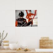 V Bezoekers U staat onder arrest Poster (Keuken)