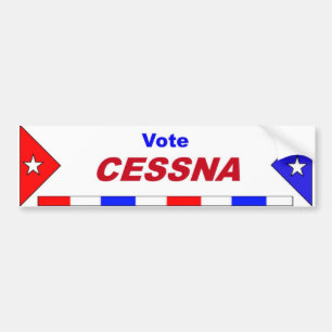 V Cessna Bumpersticker