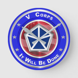 V Corps Christmas Keepsake Ronde Klok