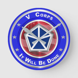 V Corps Christmas Keepsake Ronde Klok