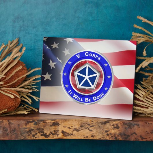 V Corps "HET ZAL GEDAAN WORDEN" Fotoplaat (Zijkant)