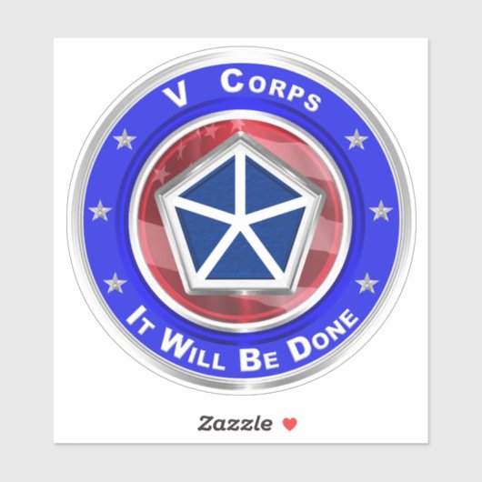V Corps Vinyl Car Sticker (Vel)
