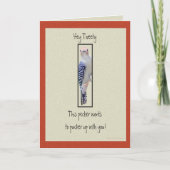 V-dag: Deze pecker wil opscheppen Feestdagen Kaart (Voorkant)