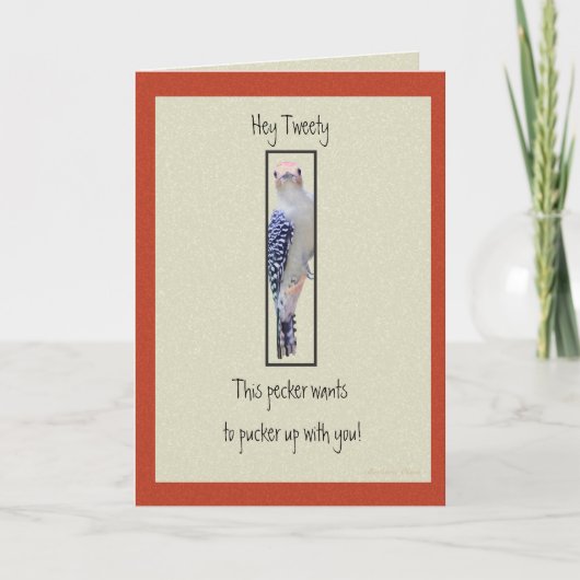 V-dag: Deze pecker wil opscheppen Feestdagen Kaart (Voorkant)