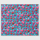 V-dag hart cadeaupapier (Vlak)